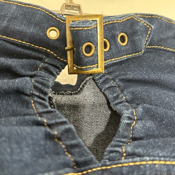 Denim Mini Corset Tube Top Medium - Picture 8 of 8